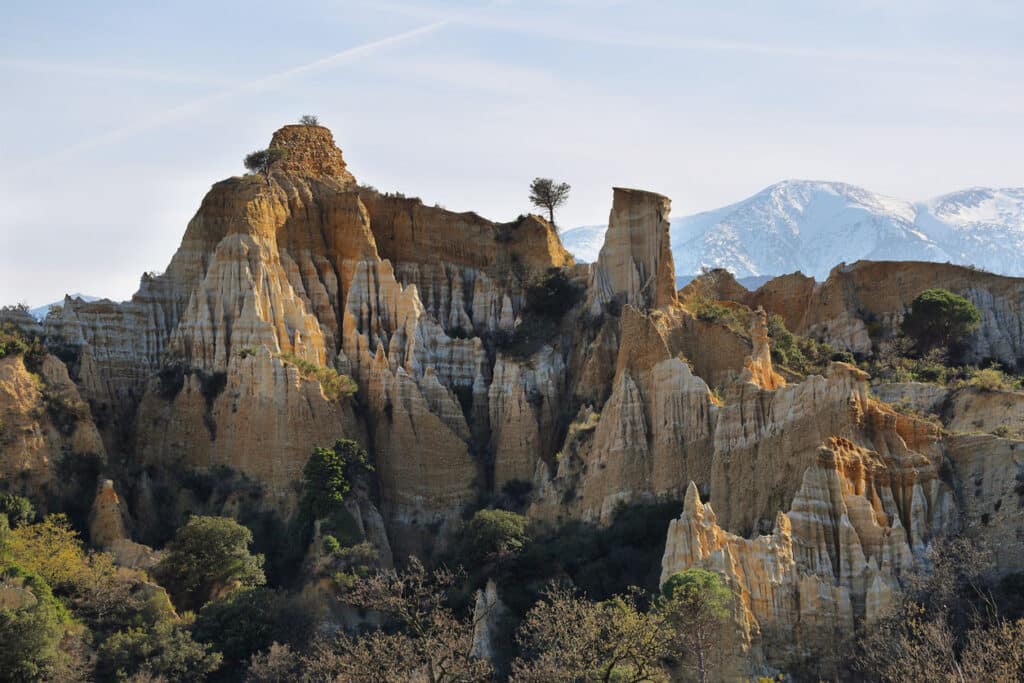 Les orgues dille sur tet, Languedoc-Roussillon, Francia.
