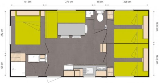 3 kamers standard